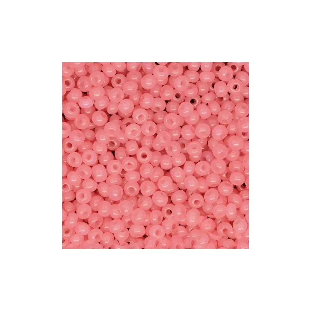 Бісер чеський Preciosa10, 5 г, 02191, алебастр кольоровий, рожевий – купити | Candy Yarn