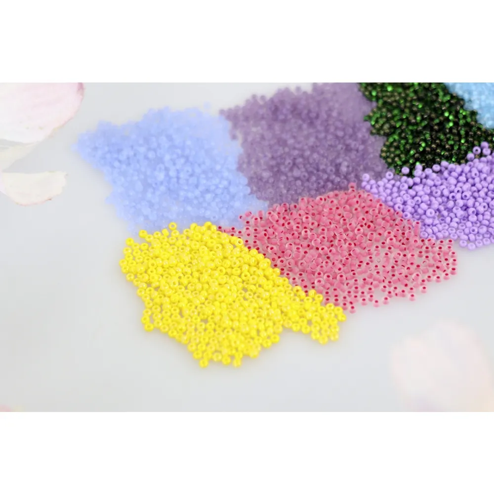 Бісер чеський Preciosa10, 5 г, 37358, алебастр, бірюзовий – купити | Candy Yarn