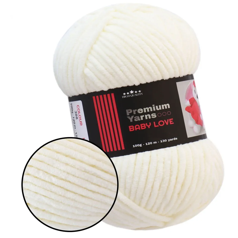 Premium Yarn Baby Love, Молочний №308 – купити | Candy Yarn
