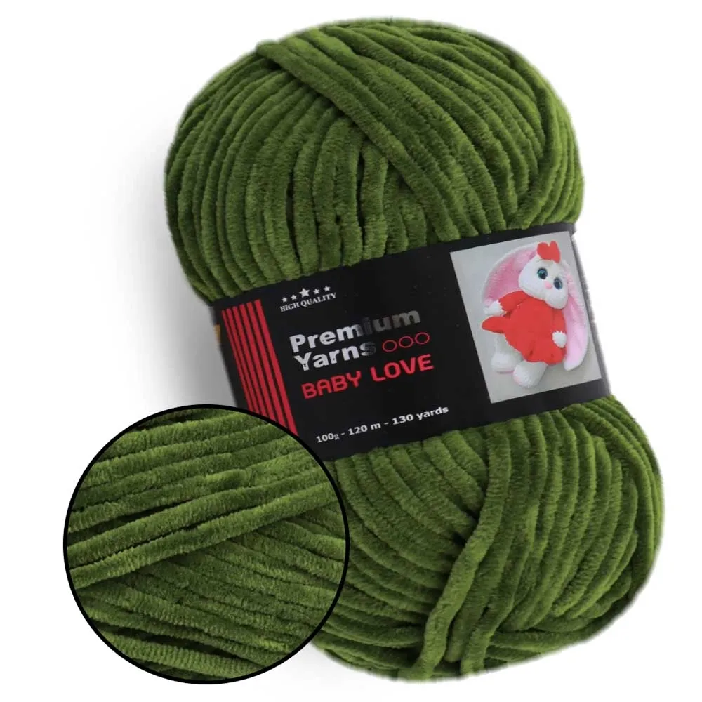 Premium Yarn Baby Love, Зеленый №361 – купить | Candy Yarn