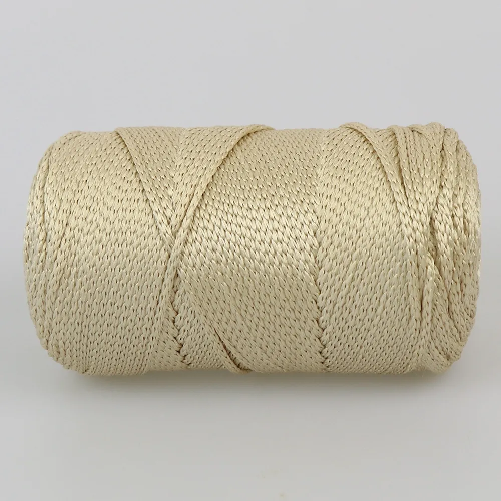 Шнур полиэстеровый 2мм, Premium Yarn Makrome Lux, Светлый беж №805 – купить | Candy Yarn