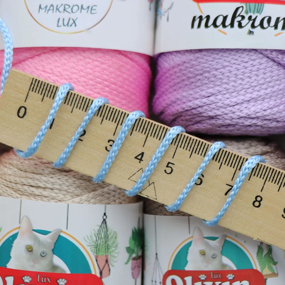 Шнур поліестеровий 2мм, Olivin Makrome, М'ятний №844 – купити | Candy Yarn
