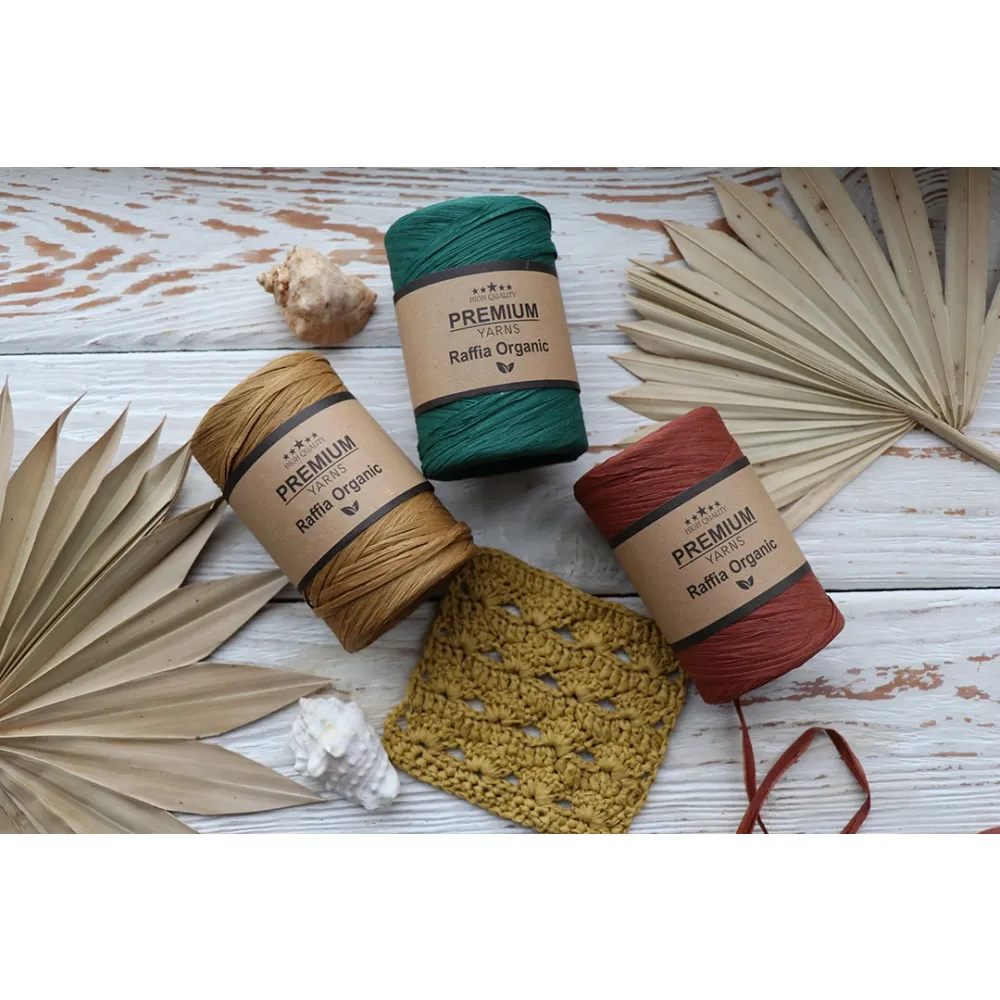 Premium Yarn Raffia Organic, Блакитний №4 – купити | Candy Yarn