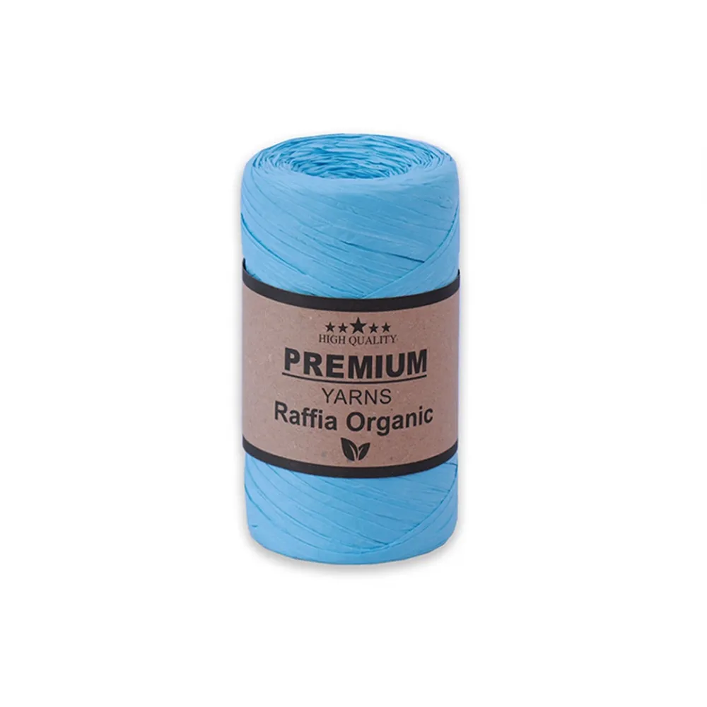 Premium Yarn Raffia Organic, Блакитний №4 – купити | Candy Yarn