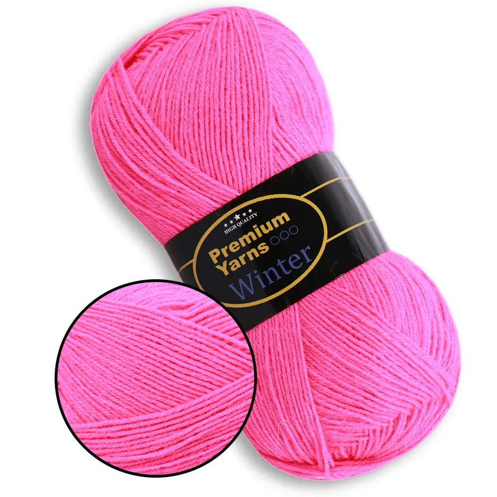 Premium Yarn Winter, Рожевий неон №604 – купити | Candy Yarn