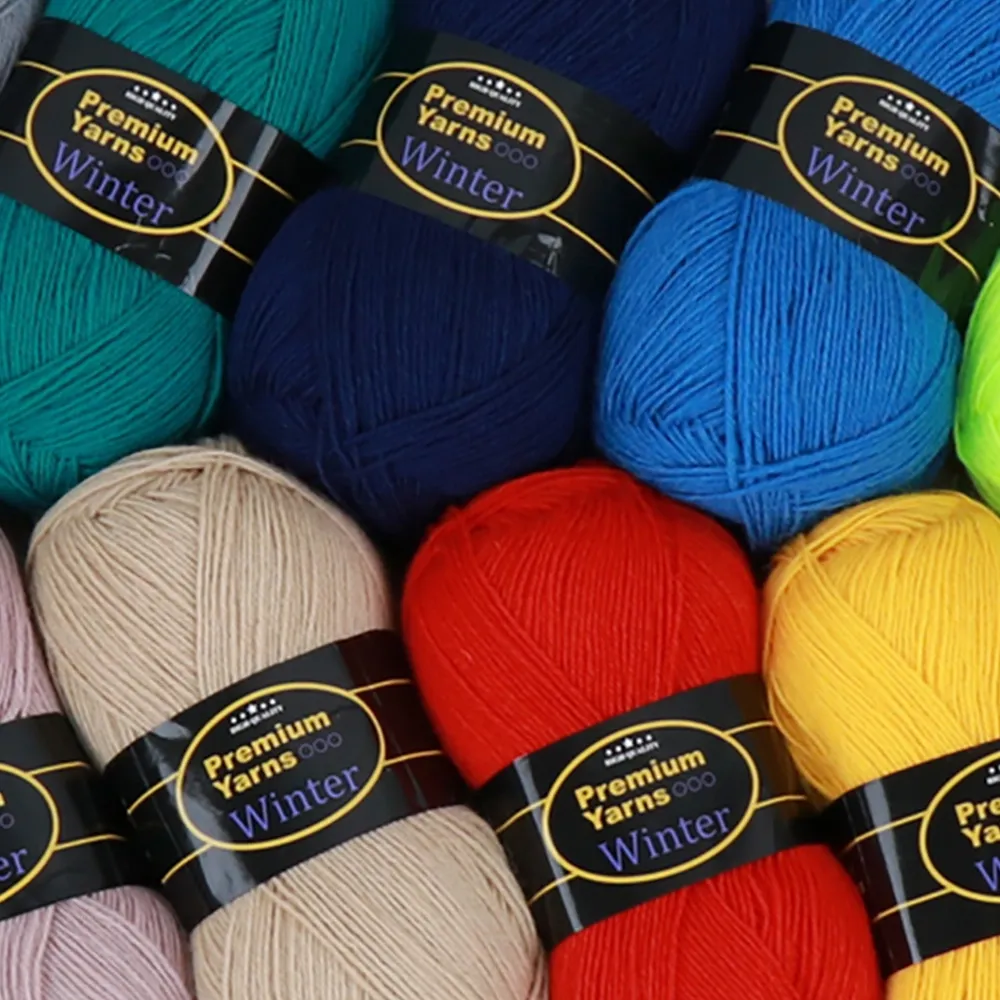 Premium Yarn Winter, Желтый неон №608 – купить | Candy Yarn