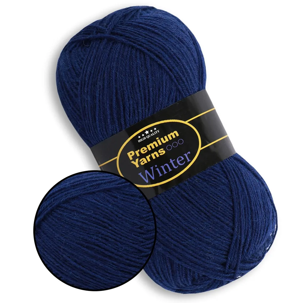 Premium Yarn Winter, Темно-синий №611 – купить | Candy Yarn