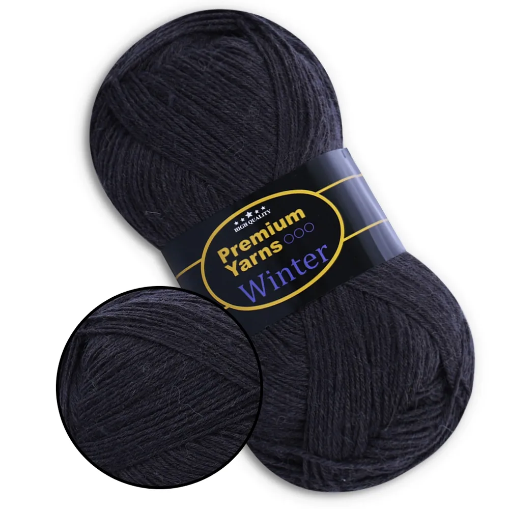 Premium Yarn Winter, Темно сірий №614 – купити | Candy Yarn