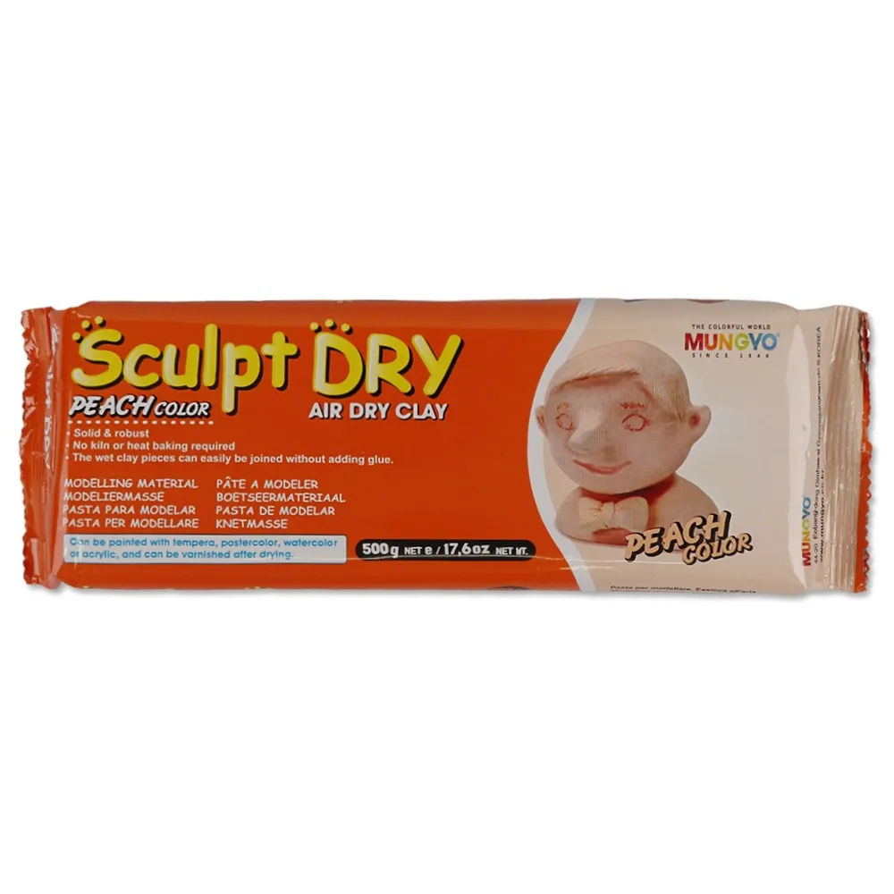 Масса для моделирования Sculpt Dry, персиковая, 500 г, MUNGYO – купить | Candy Yarn