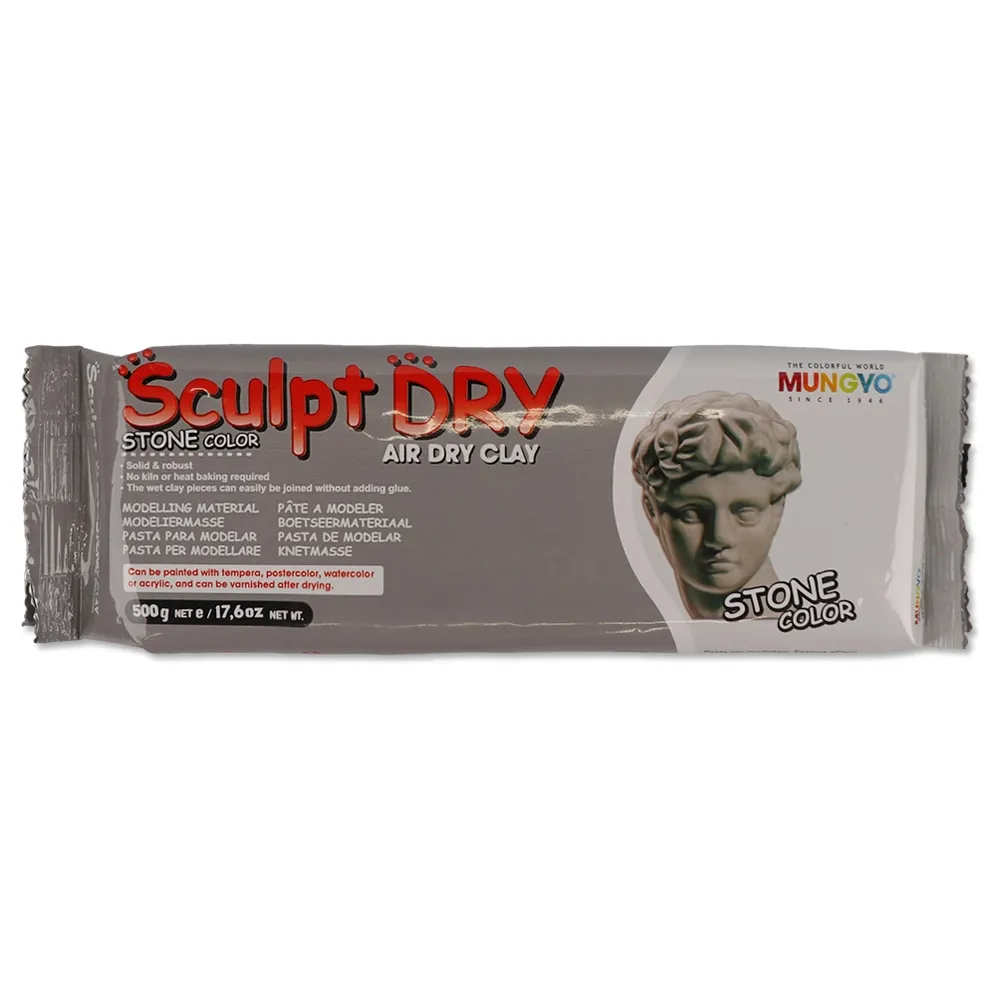 Масса для моделирования Sculpt Dry, серая, 500 г, MUNGYO – купить | Candy Yarn