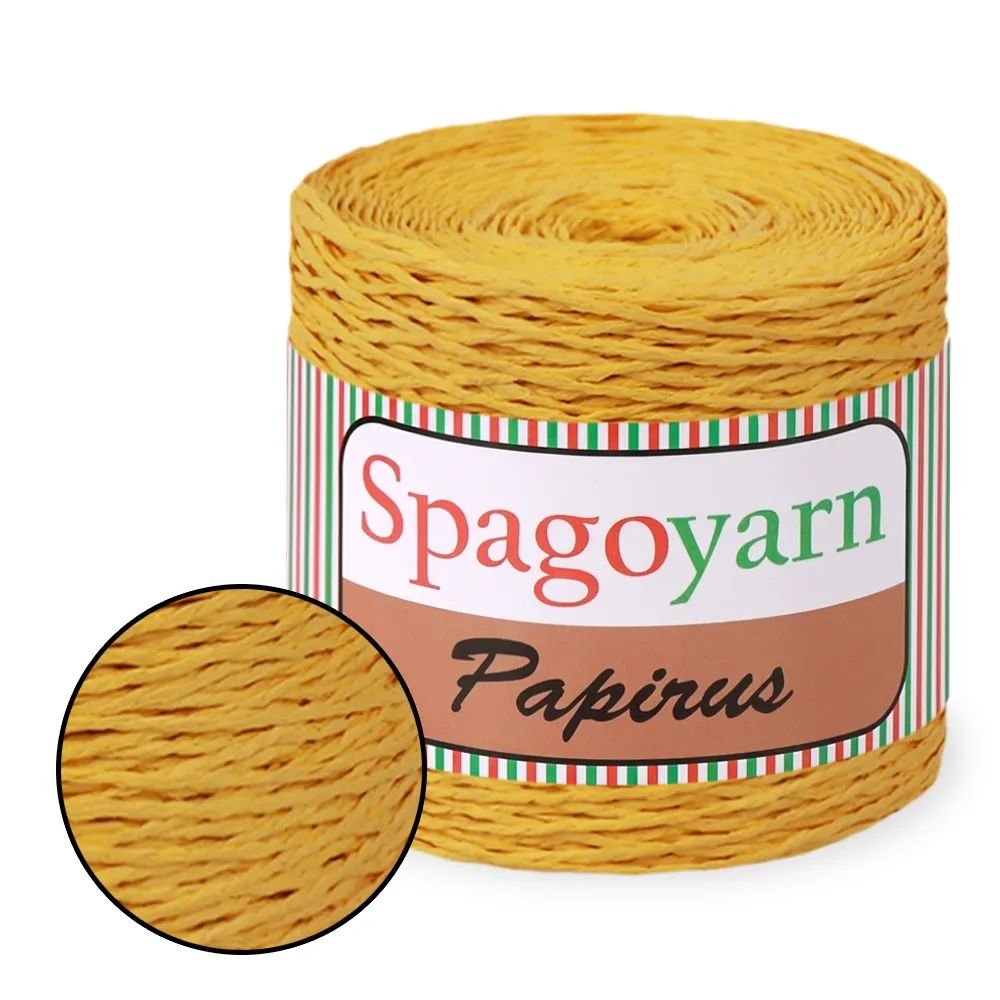 Пряжа Spagoyarn Papirus (Raffia) рафія для в'язання сумок, капелюхів та аксесуарів – купити | Candy Yarn
