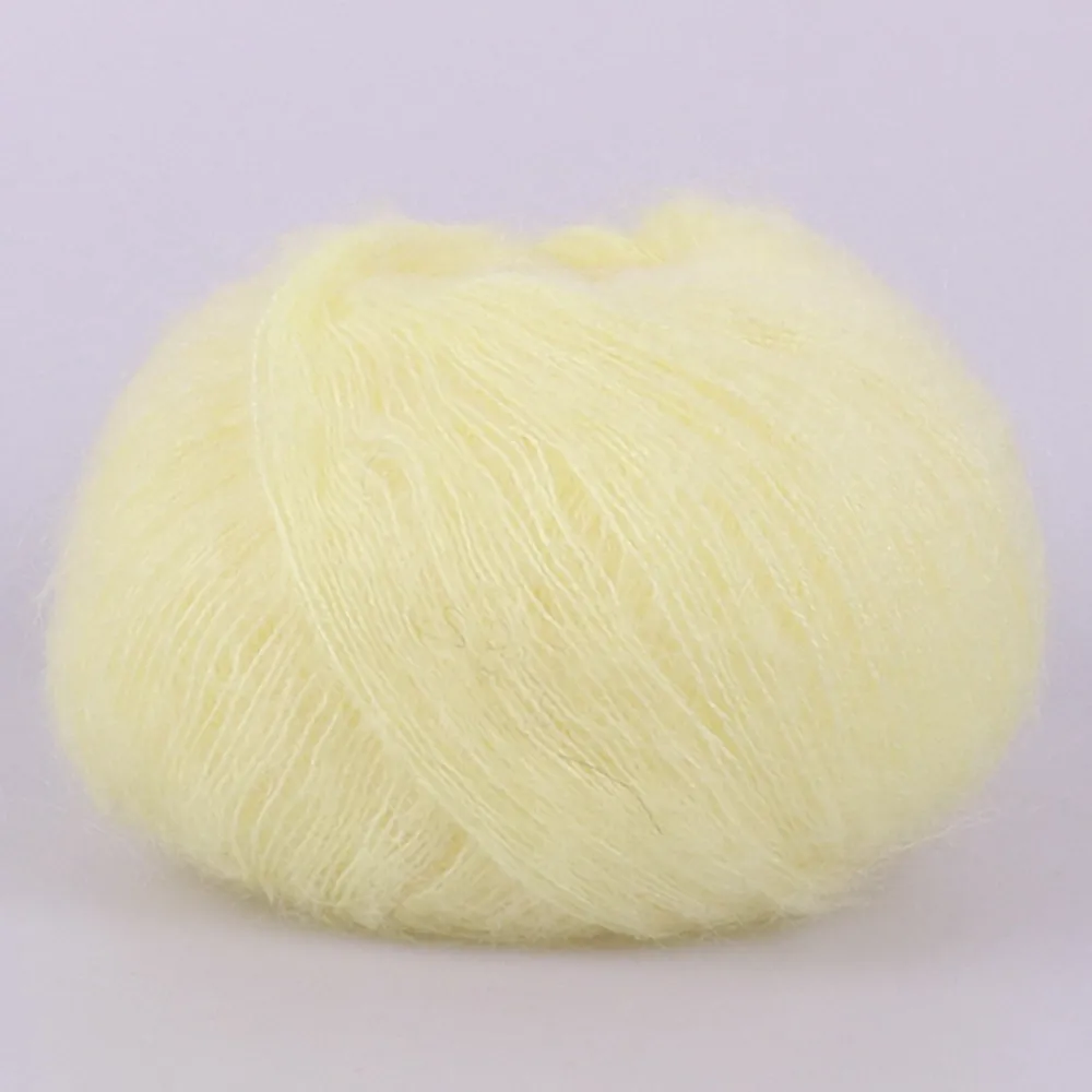 Candy-Yarn Mohair 75%, Світлий лимон №16 – купити | Candy Yarn