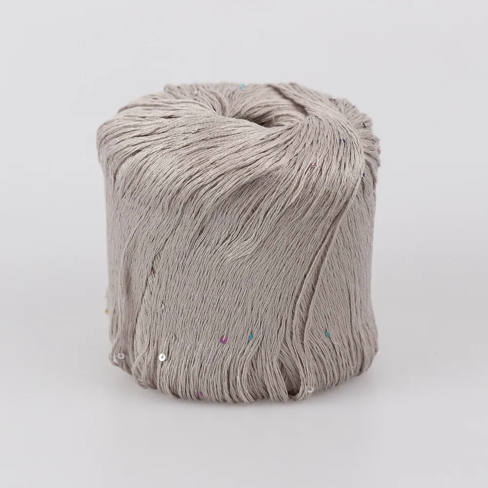 Candy-Yarn Tencel, Бежевій №104 | Літня пряжа тенцел з мікропаєткою – купити | Candy Yarn