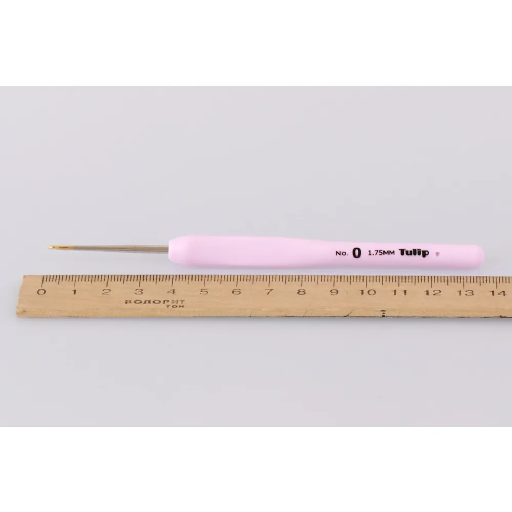Гачок Tulip Etimo Rose з м'якою ручкою №6, 1.00mm-14см – купити | Candy Yarn