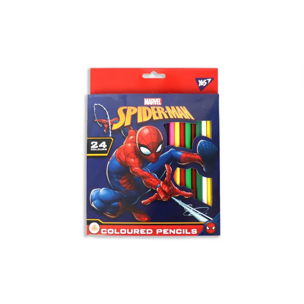 Карандаши цветные 24 цвета Marvel, YES – купить | Candy Yarn