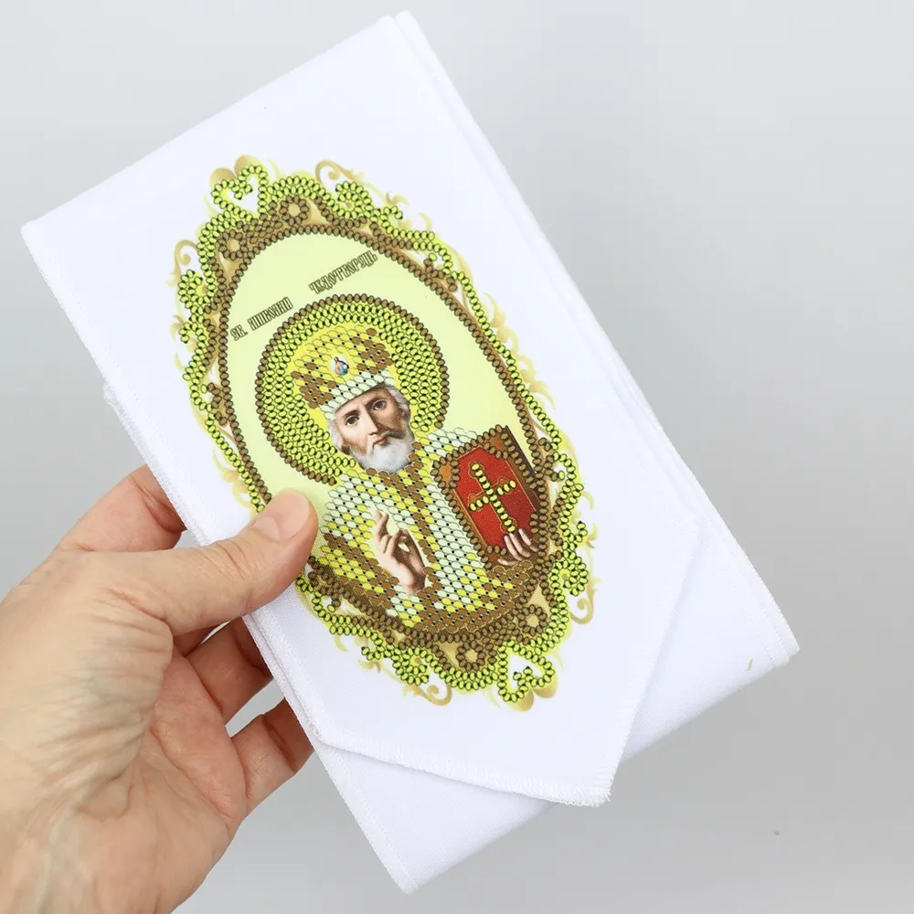 Набір для вишивки банта бісером на великодній кошик «Святий Миколай-Чудотворець», 140×11 см – купити | Candy Yarn