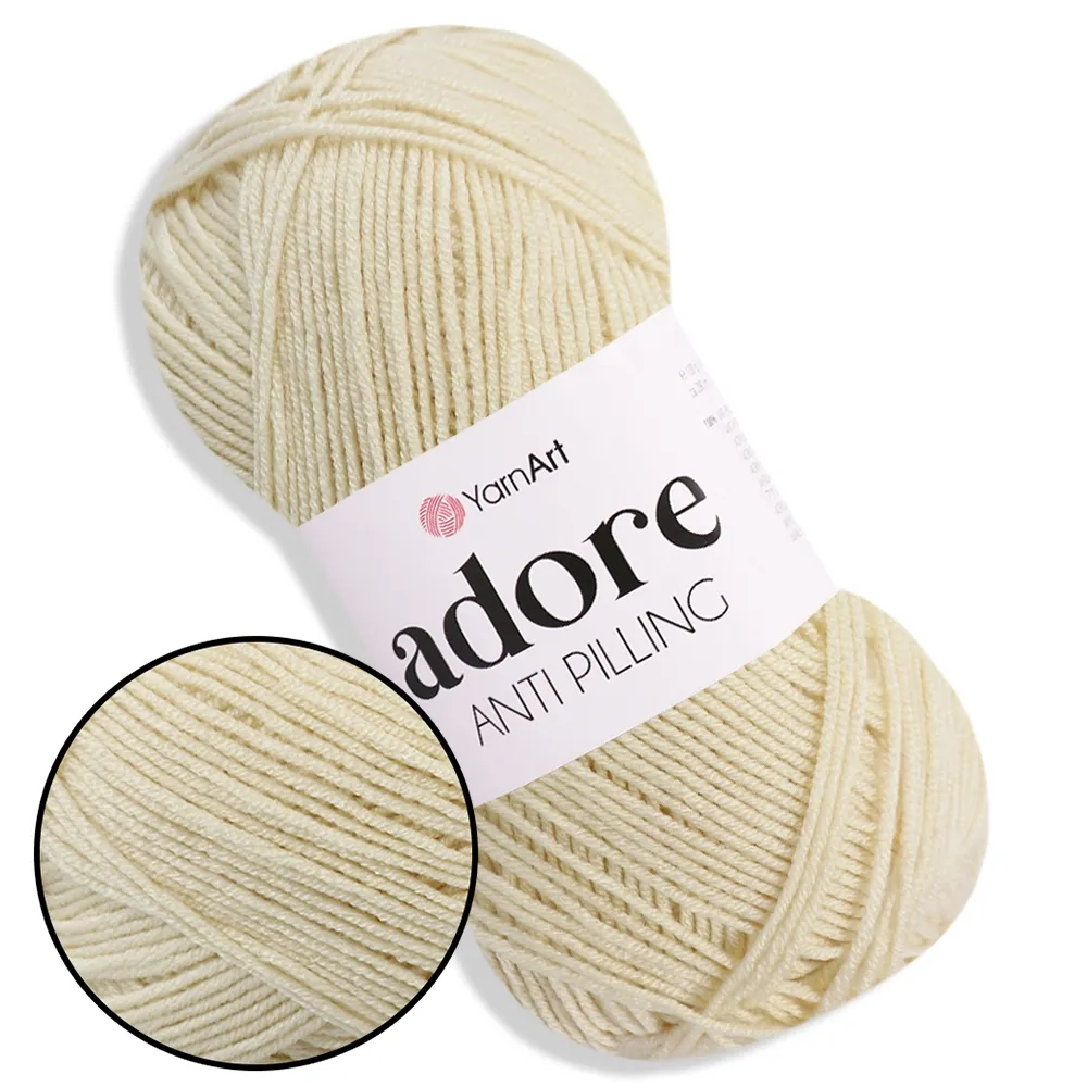 YarnArt Adore, Молочный №331 – купить | Candy Yarn