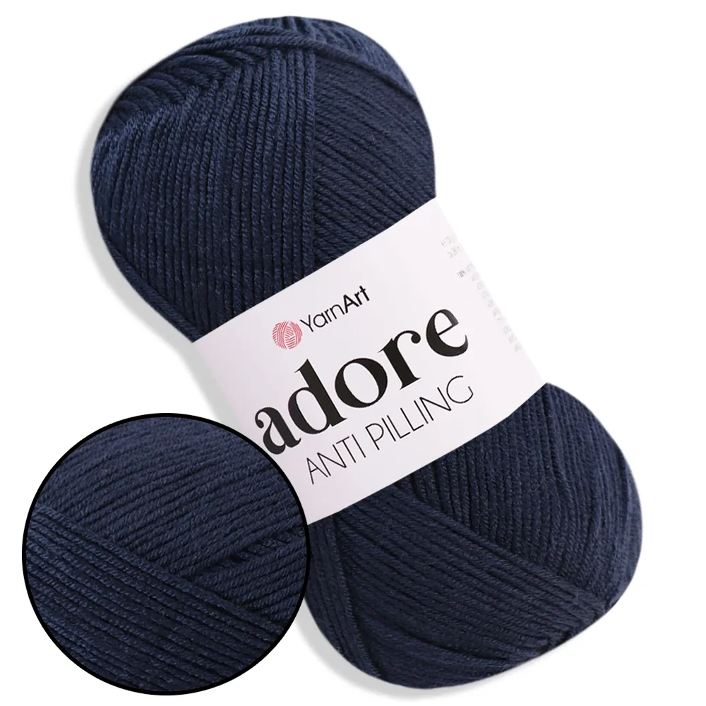 YarnArt Adore, Темно-синій №351 – купити | Candy Yarn