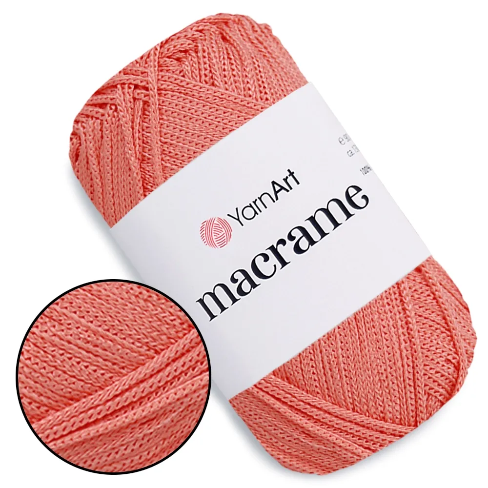 YarnArt Macrame, Персик №160, поліестеровий шнур 2,5мм – купити | Candy Yarn