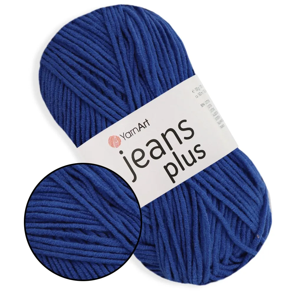 YarnArt Jeans Plus, Ультрамарин №47 – купить | Candy Yarn