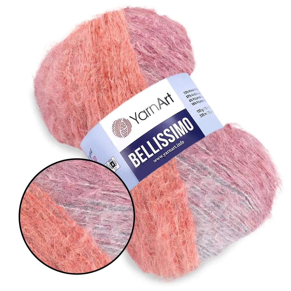 YarnArt Bellissimo, №1408, пряжа мохер – купити | Candy Yarn