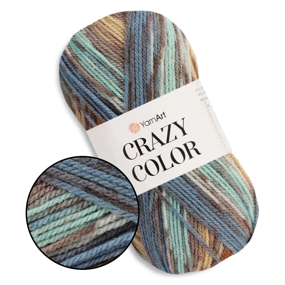 YarnArt Crazy Color, №175 – купить | Candy Yarn
