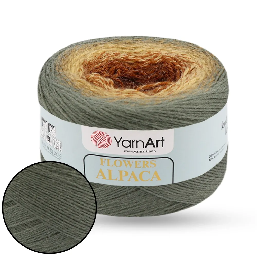 YarnArt Flowers Alpaca / Флаверс Альпака, 250г/940м пряжа з альпакою – купити | Candy Yarn