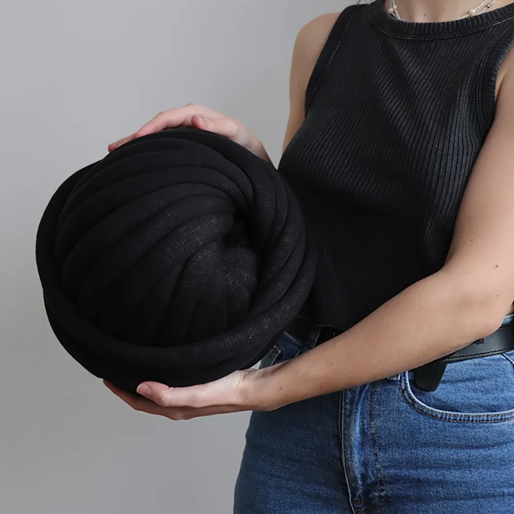 YarnArt Marshmallow, Чорний №902 – купити | Candy Yarn