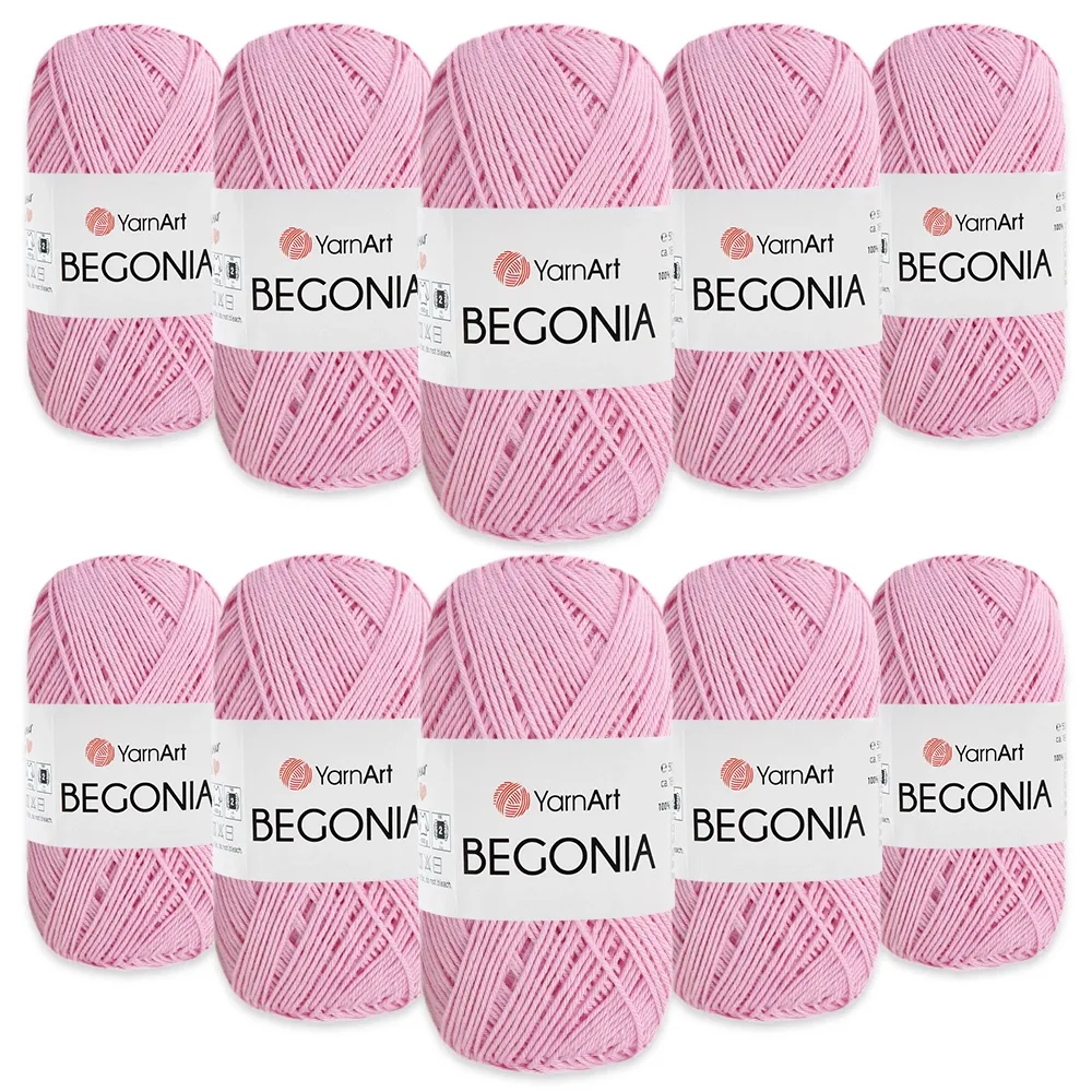 Упаковка YarnArt Begonia, Розовый №319, 10шт – купить | Candy Yarn