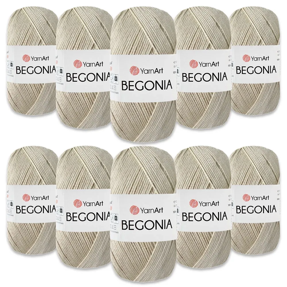 Упаковка YarnArt Begonia, Темный беж №4660, 10шт – купить | Candy Yarn