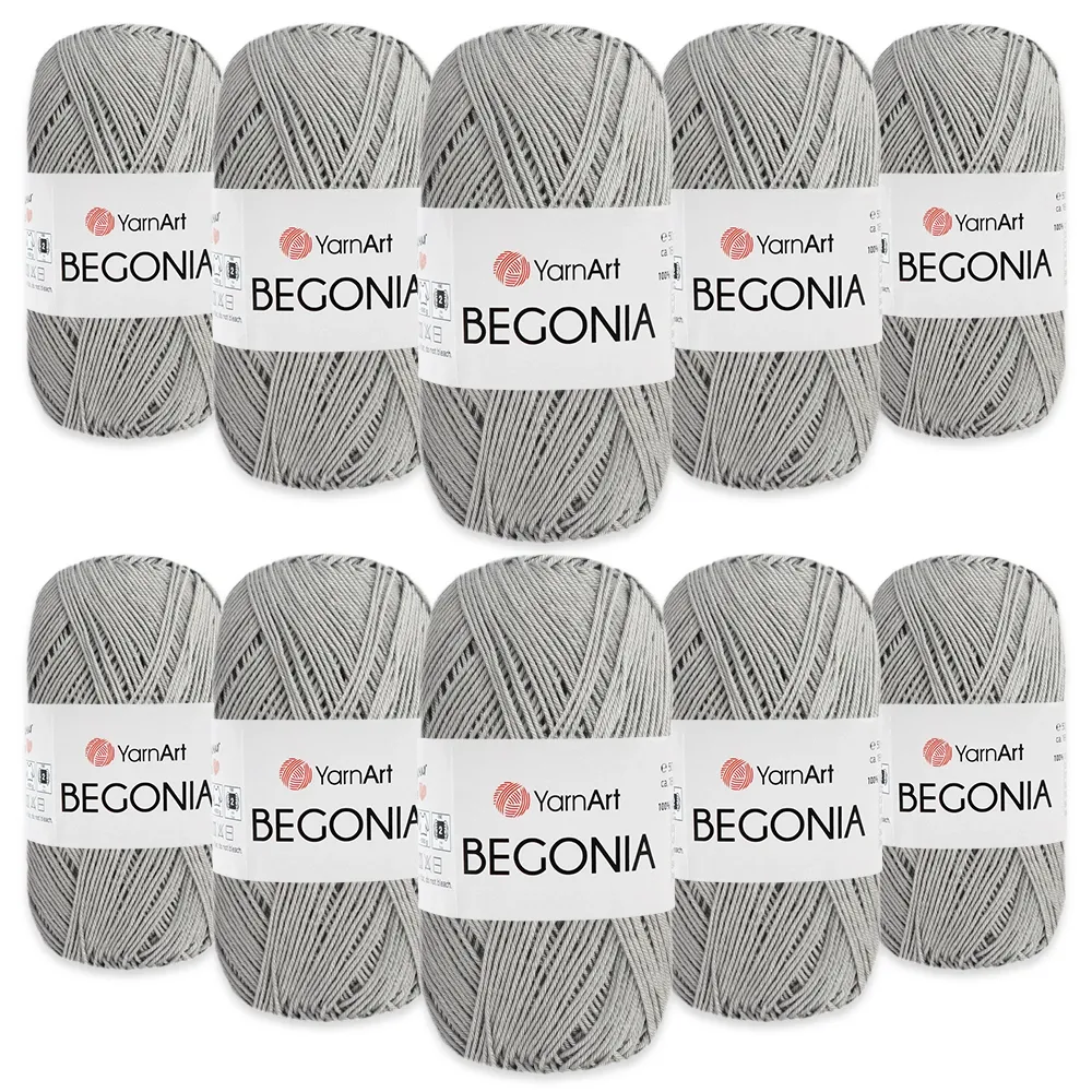 Упаковка YarnArt Begonia, Темно-серый №5326, 10шт – купить | Candy Yarn