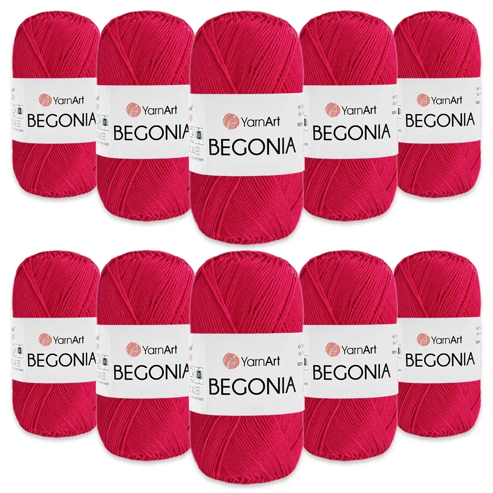 Упаковка YarnArt Begonia, Фуксия №6358, 10шт – купить | Candy Yarn