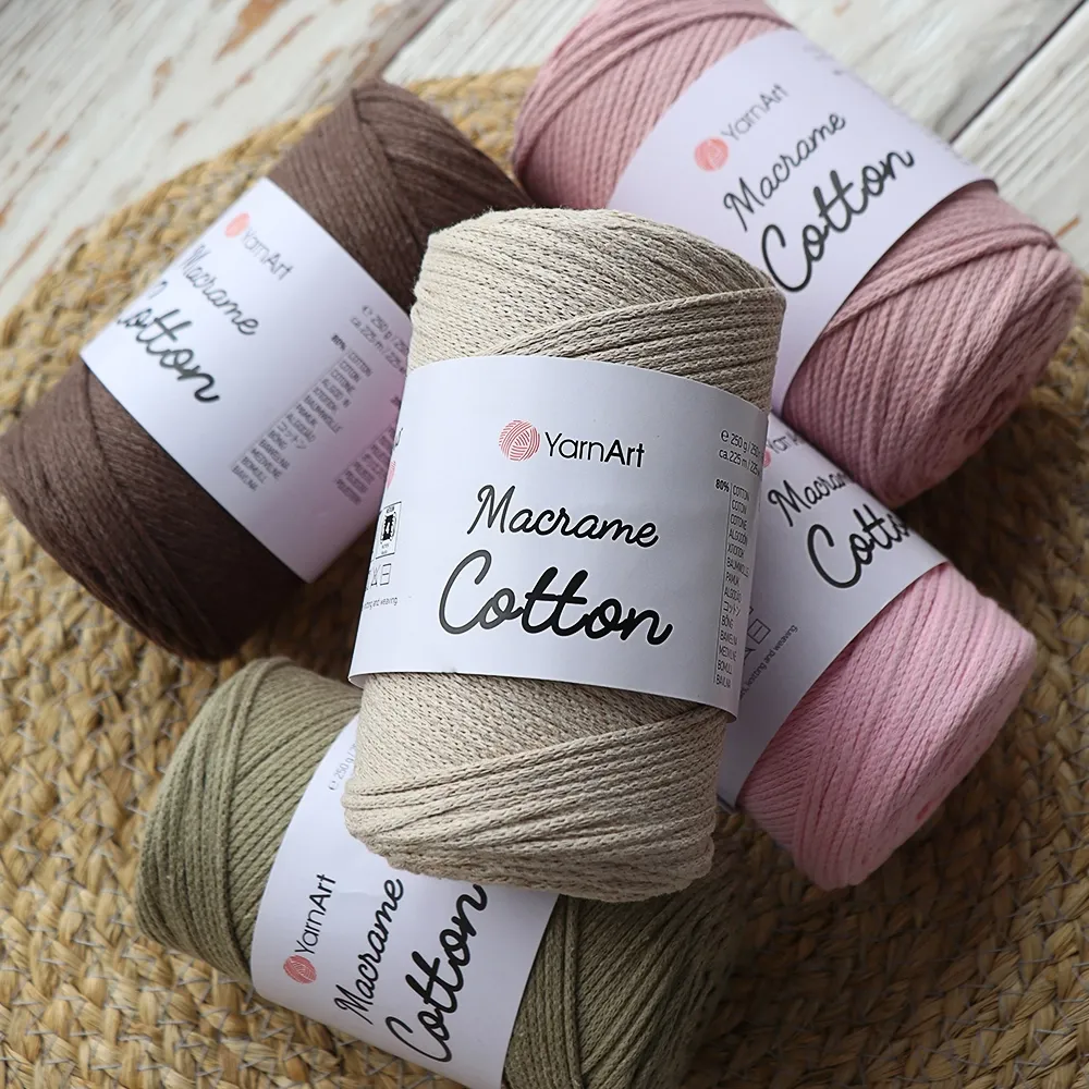 YarnArt Macrame Cotton, Чорний №750 – купити | Candy Yarn
