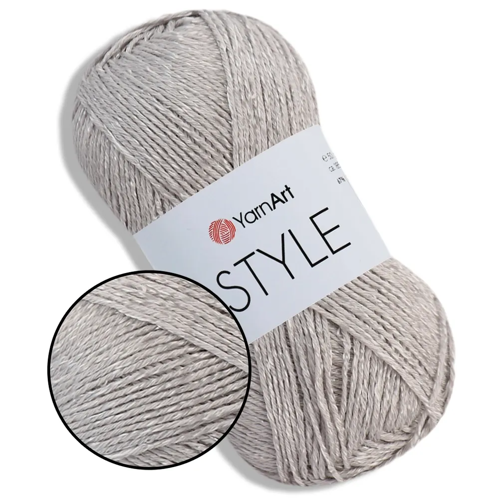 YarnArt Style, Серебро №666 – купить | Candy Yarn