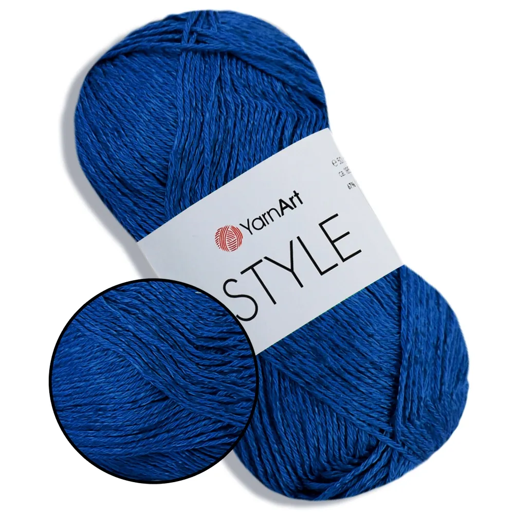 YarnArt Style, Синий №678 – купить | Candy Yarn