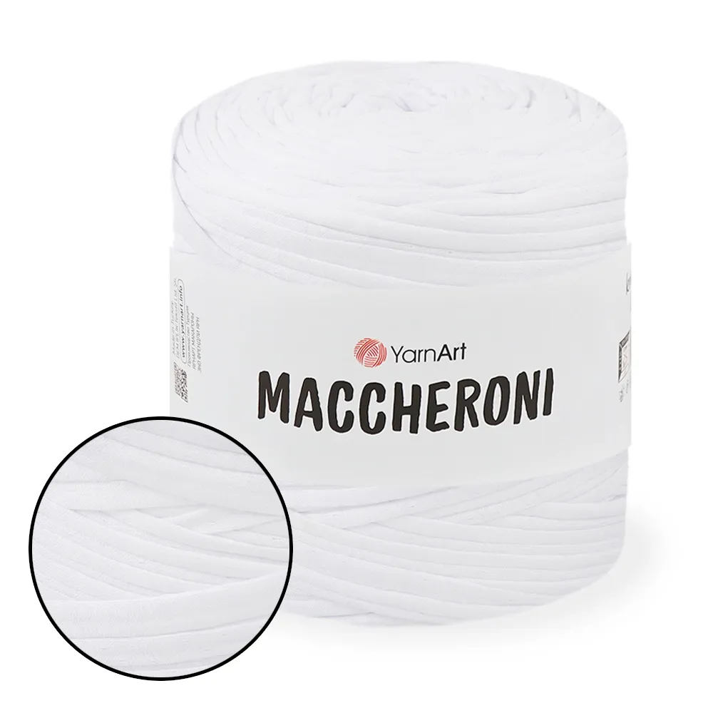 YarnArt Maccheroni, Белый – купить | Candy Yarn