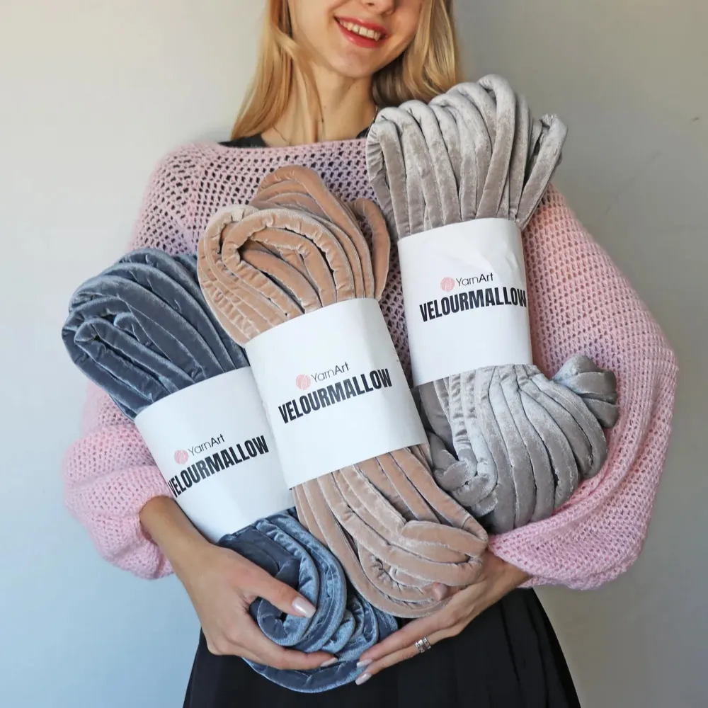 YarnArt Velourmallow, Беж №7101 – купити | Candy Yarn