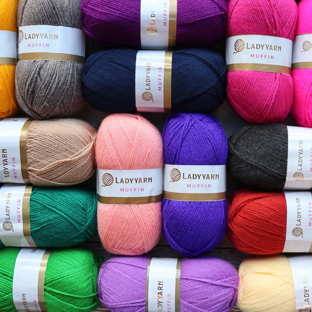 Lady Yarn Muffin, Ніжно-блакитний №20, пряжа для килимової вишивки – купити | Candy Yarn