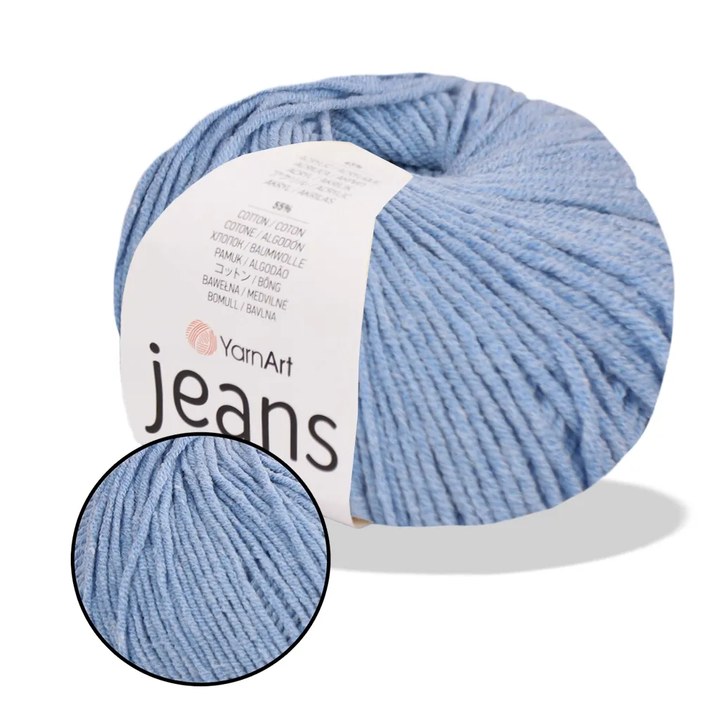 YarnArt Jeans, Блакитний №15 – купити | Candy Yarn
