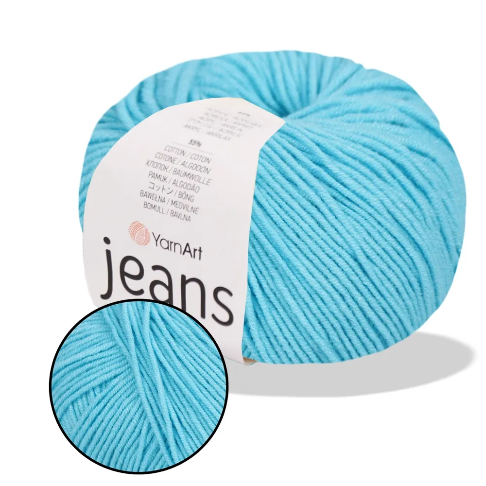 YarnArt Jeans, Світло-бірюзовий №33 – купити | Candy Yarn
