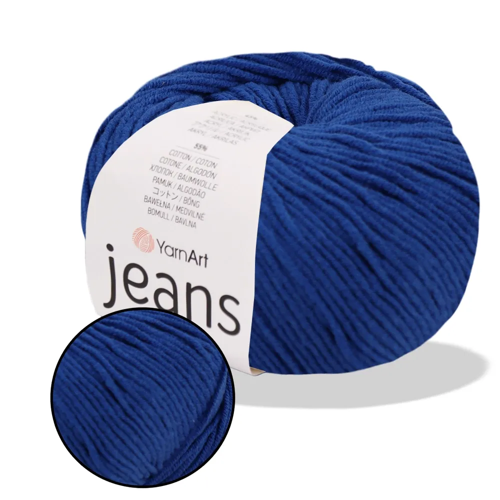 YarnArt Jeans, Ультрамарин №47 – купити | Candy Yarn
