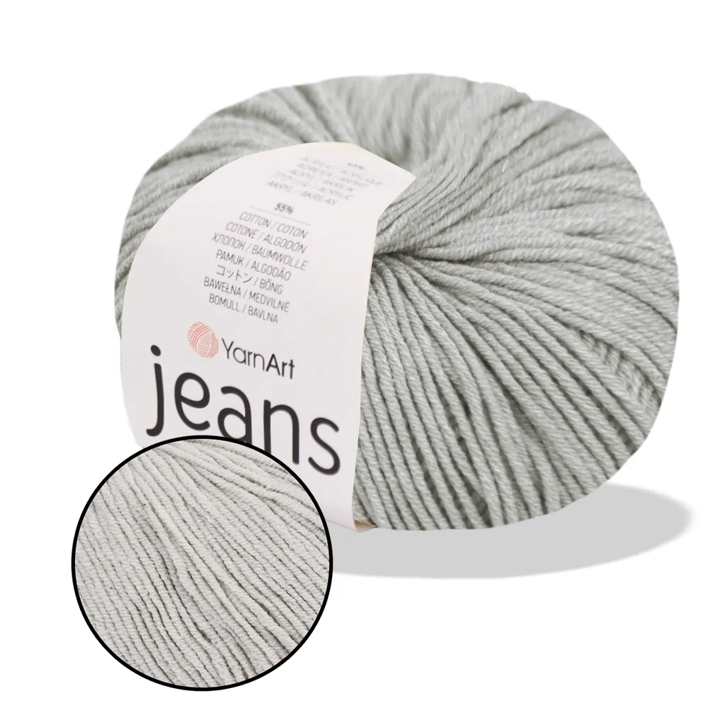 YarnArt Jeans, Светло-серый №49 – купить | Candy Yarn