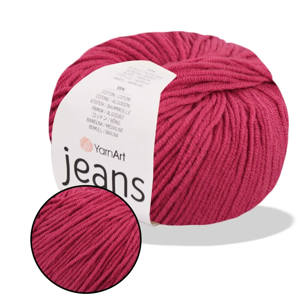YarnArt Jeans, Вишня №51 – купити | Candy Yarn