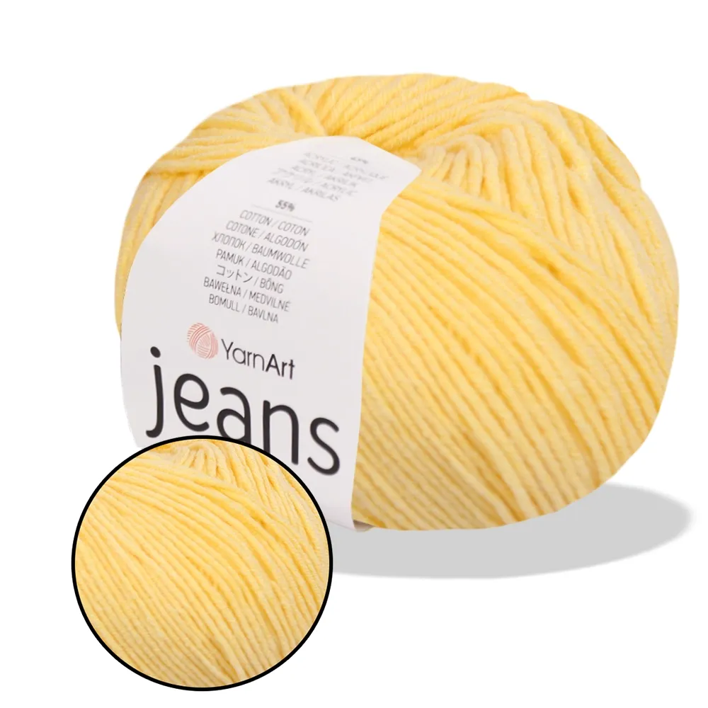 YarnArt Jeans, Світло-жовтий №88 – купити | Candy Yarn
