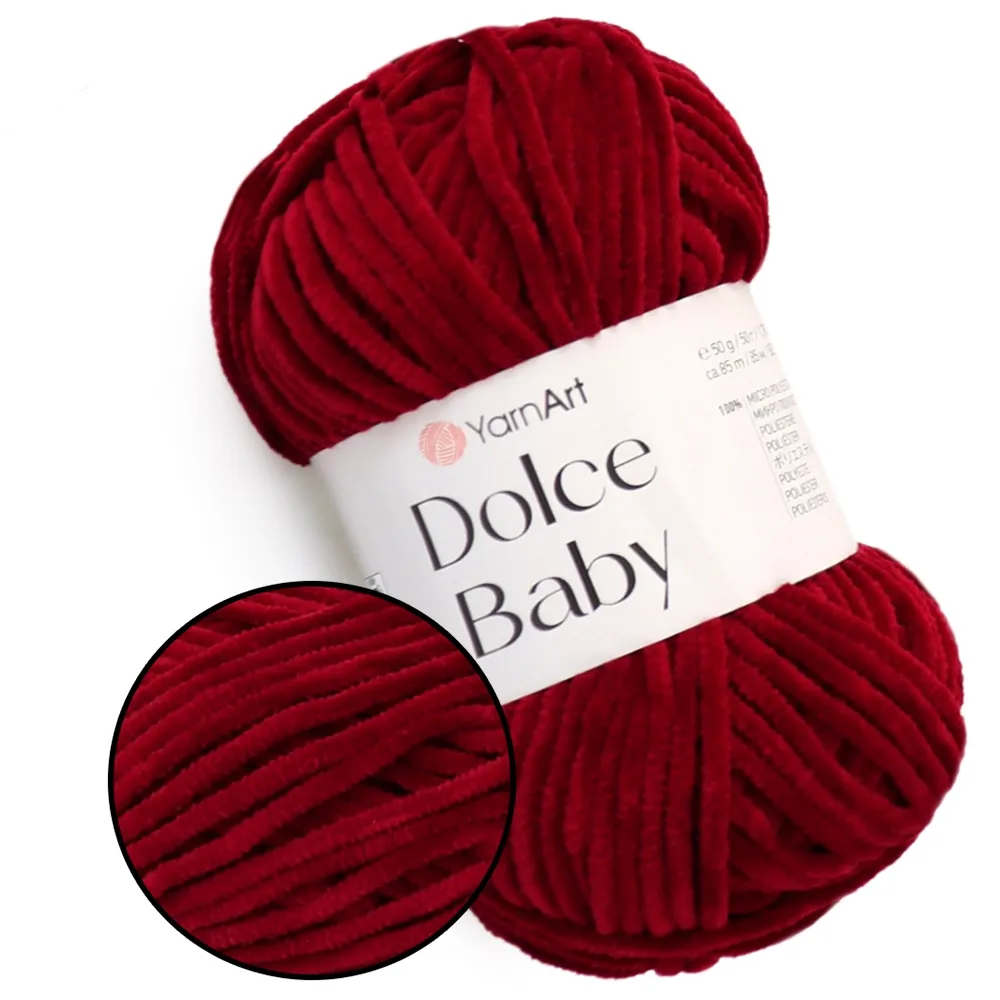 YarnArt Dolce Baby, Бордовий №752 – купити | Candy Yarn