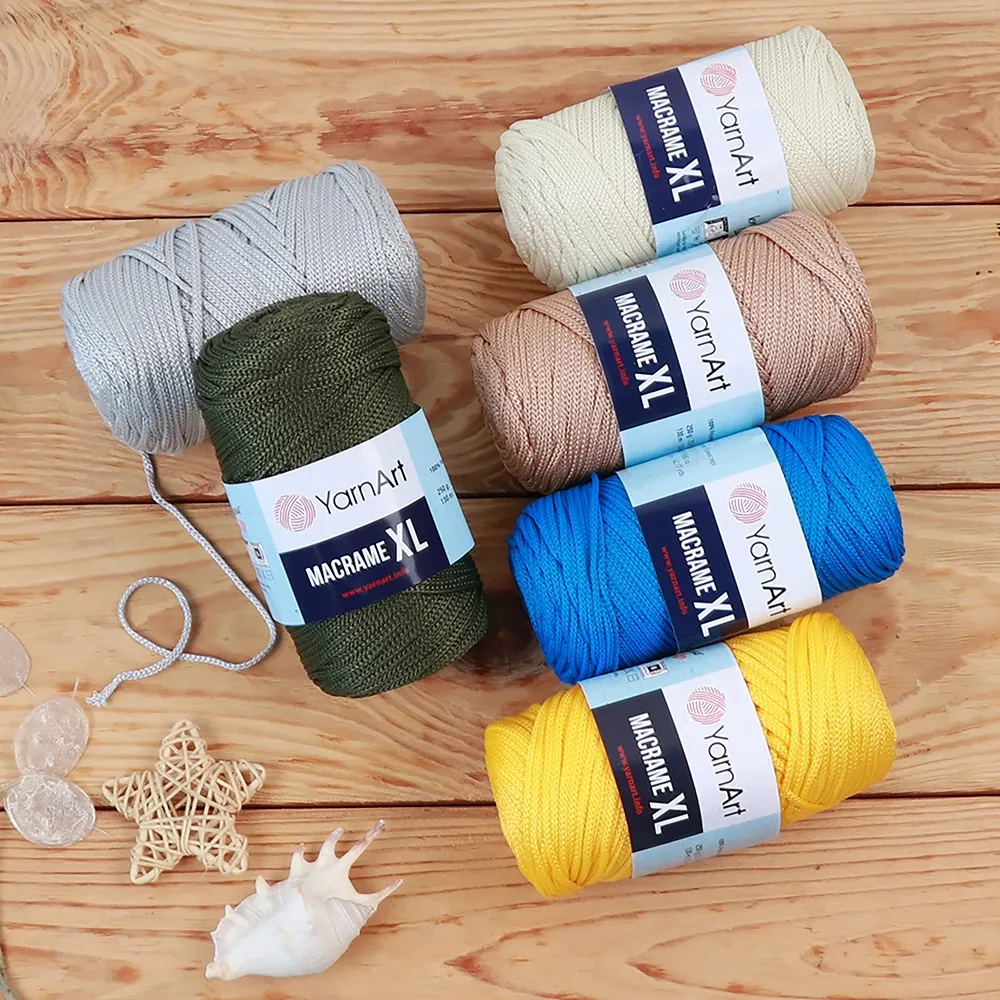 YarnArt Macrame XL, Глясе №156, шнур поліестеровий 4мм – купити | Candy Yarn