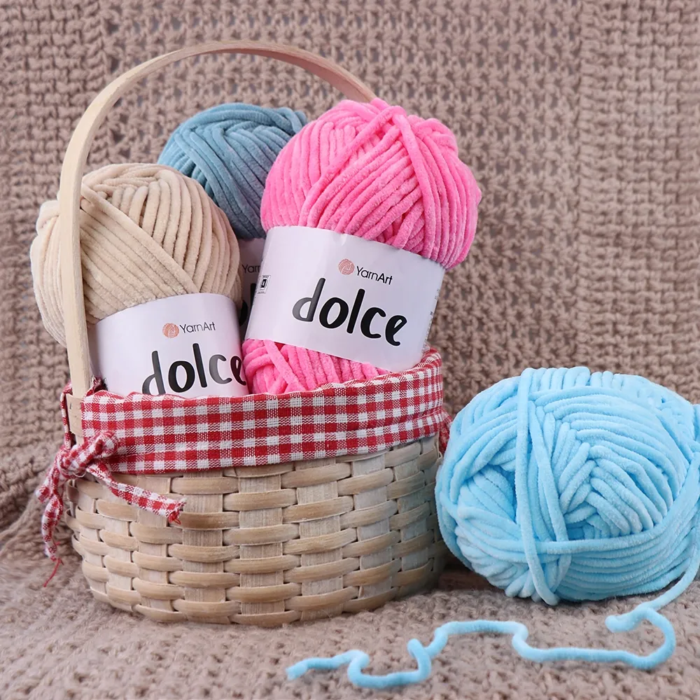 YarnArt Dolce, №806, плюшева пряжа – купити | Candy Yarn