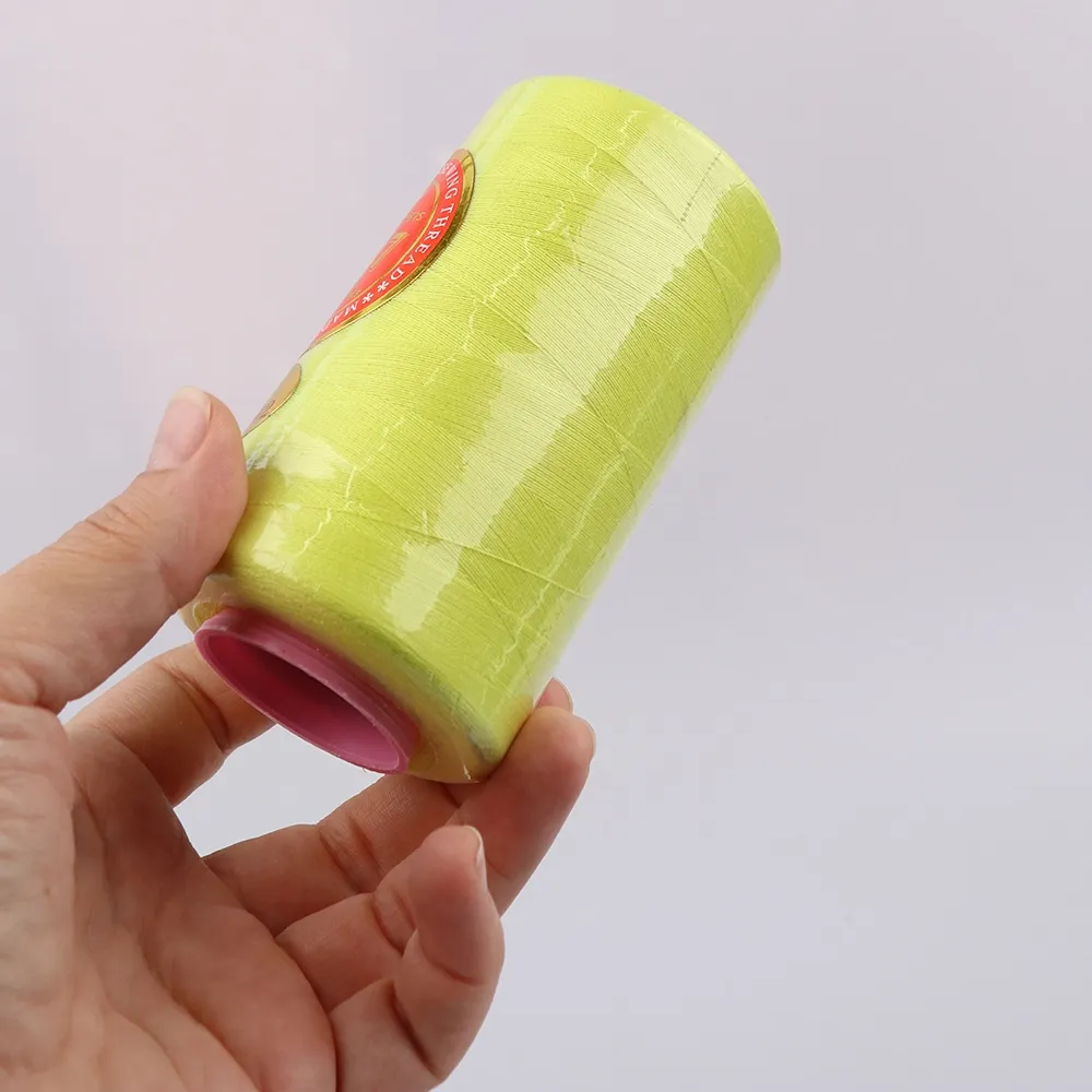 Нитки швейні 777, 40/2, 4500м, Жовтий неон №027 – купити | Candy Yarn