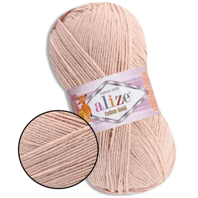 Alize Cotton Gold, 100г/330м пряжа з бавовною для в’язання спицями та гачком