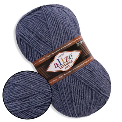 Alize LanaGold Fine, Меланж джинс №203
